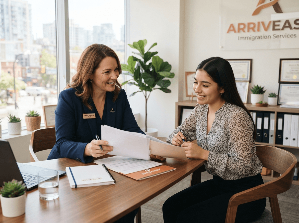 A coordinator walking a new client through their first consultation